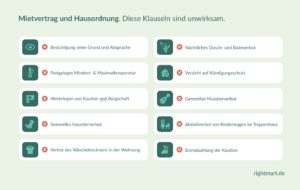 Mietvertrag und Hausordnung: Diese Klauseln sind unwirksam