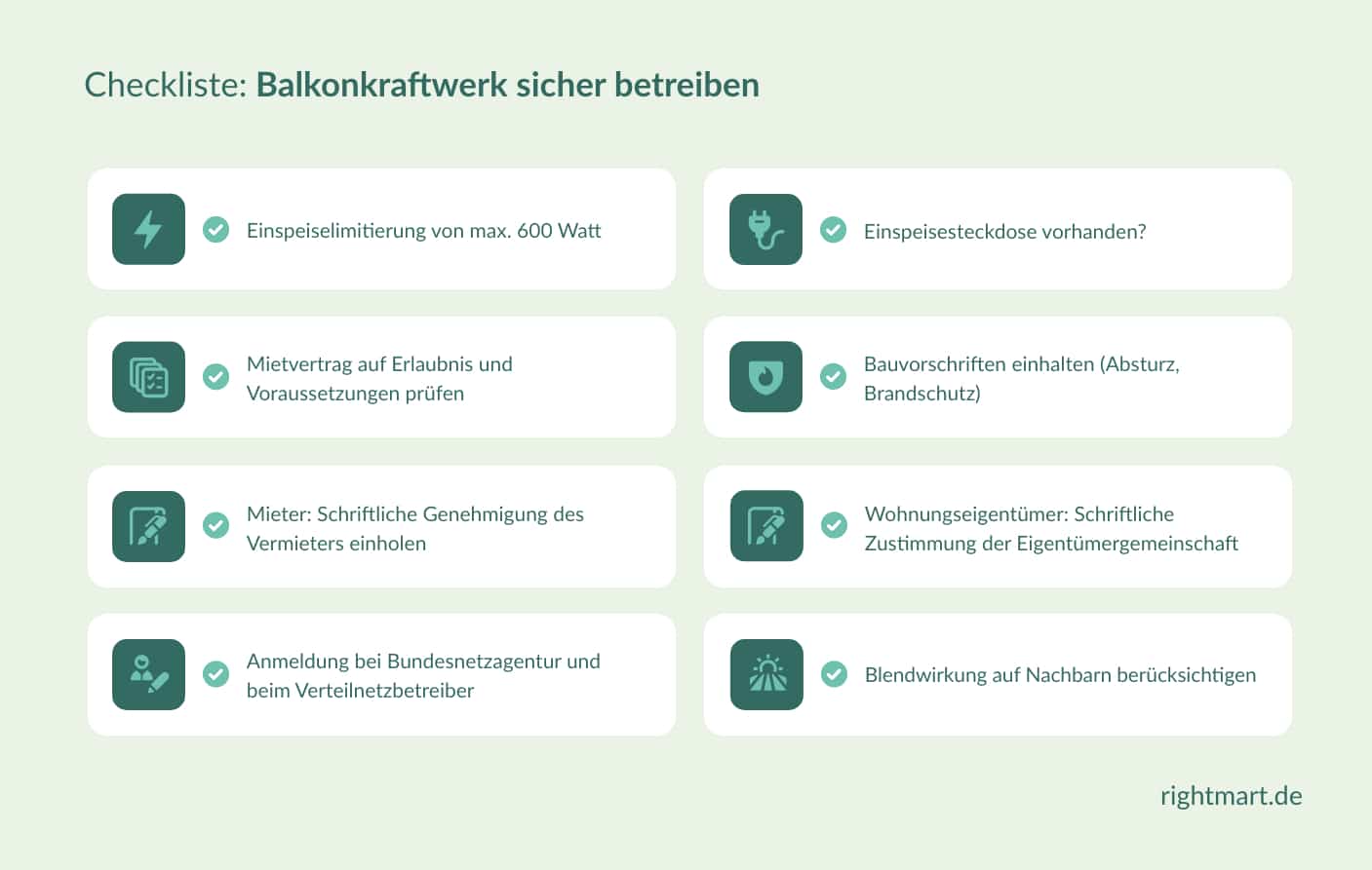 Balkonkraftwerk rechtssicher betreiben
